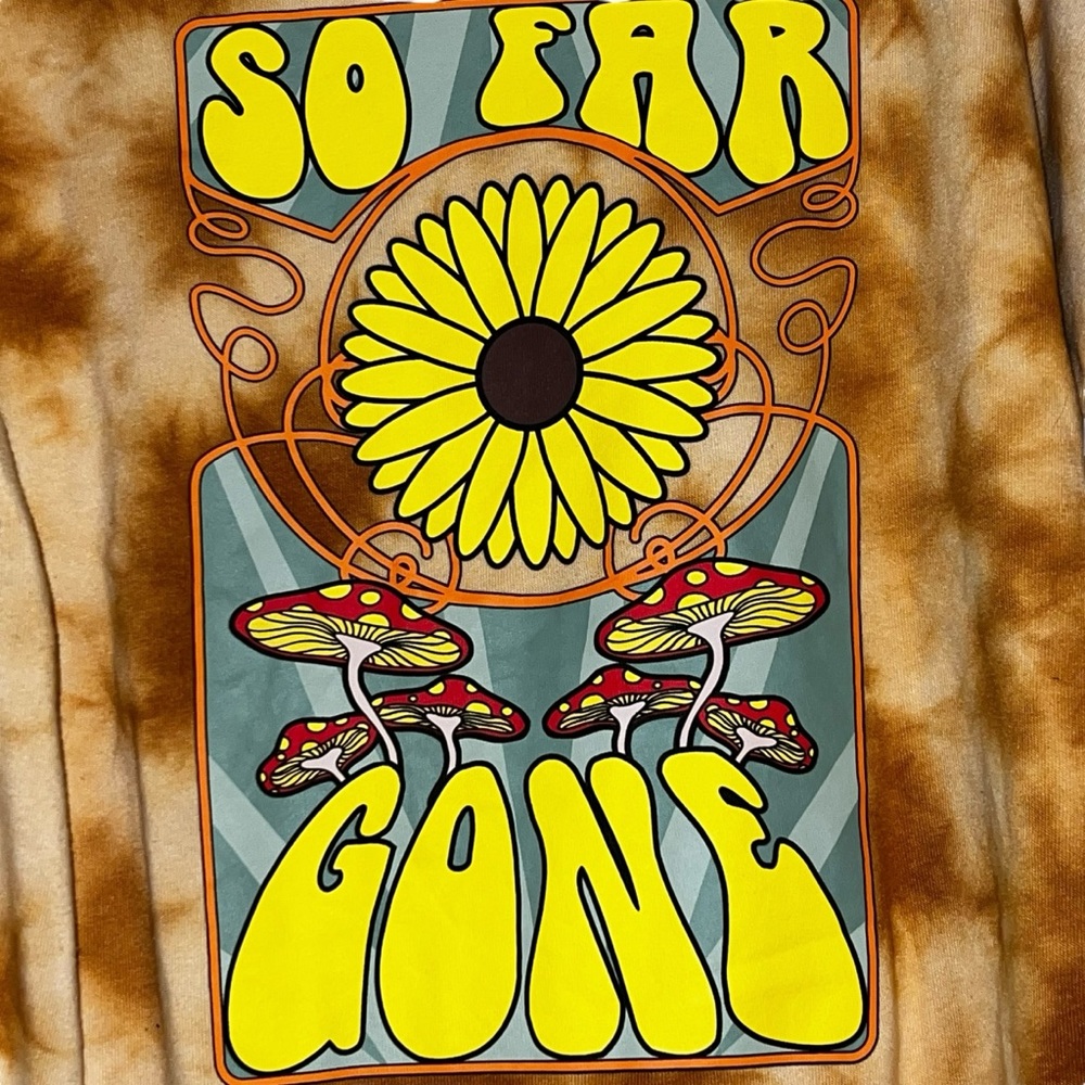EMPYRE Mushroom Hoodie “Too Far Gone “ Sz M Unisex - Picture 2 of 6
